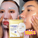 Máscaras Faciais Coreanas de Colágeno Antirrugas